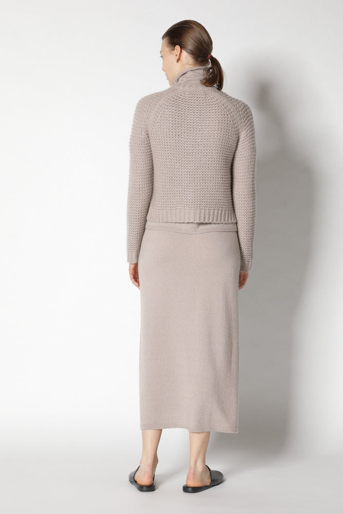 fluffy garter crew jacket