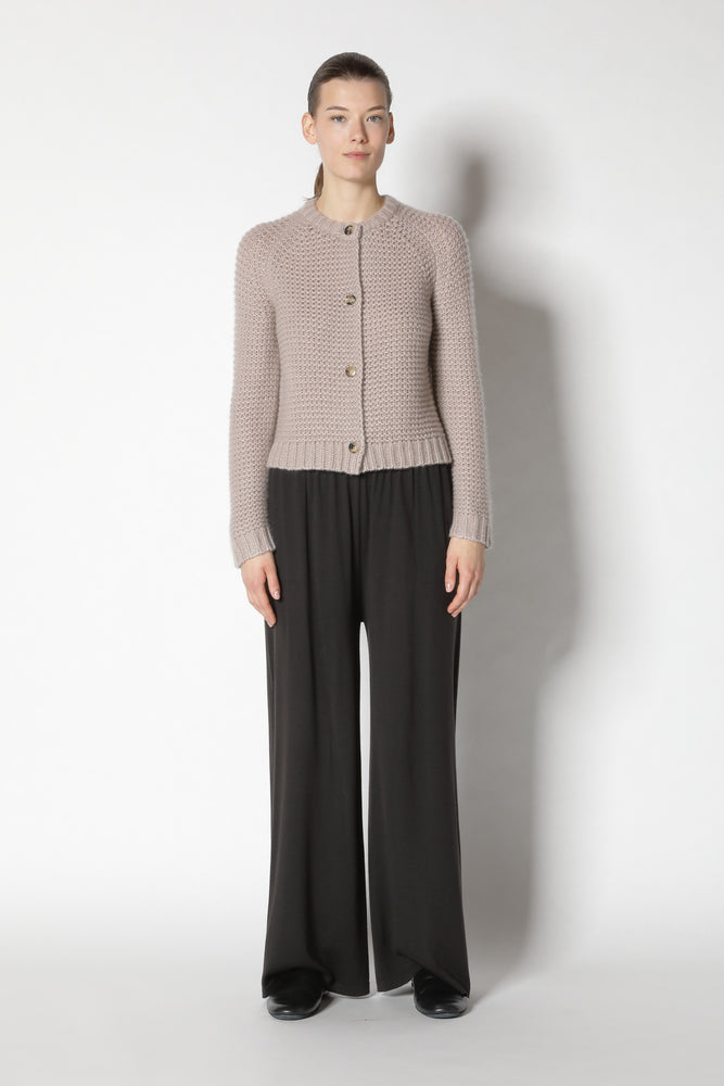 fluffy garter crew jacket