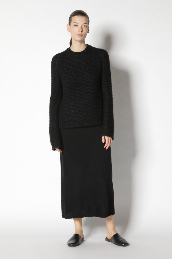 fluffy garter crew jumper