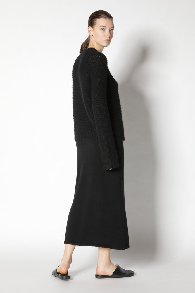 fluffy garter crew jumper