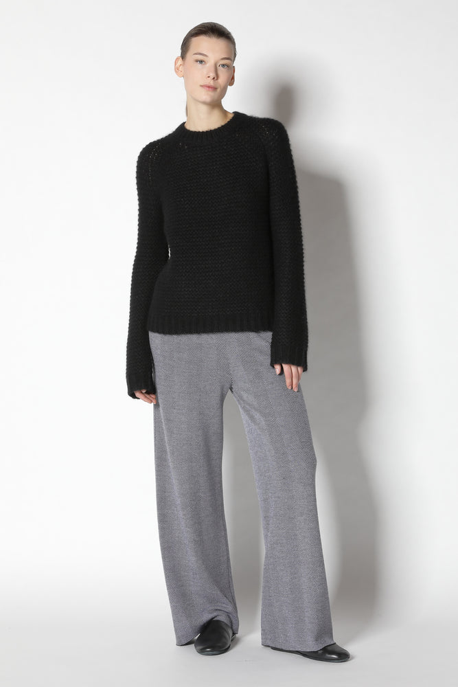 fluffy garter crew jumper