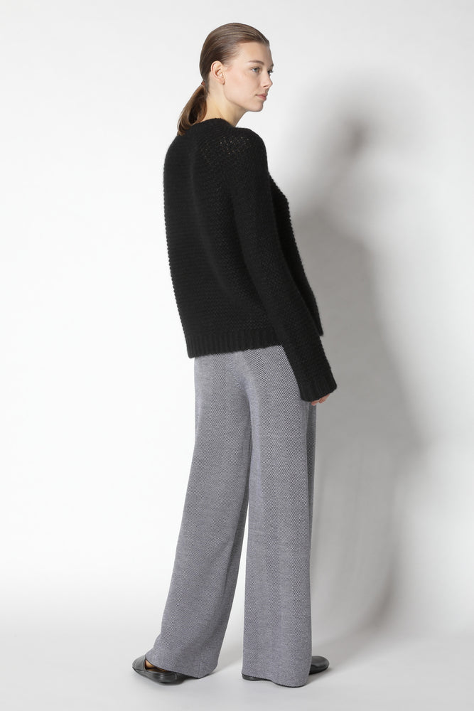 fluffy garter crew jumper