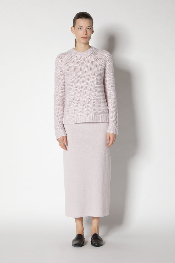 fluffy garter crew jumper