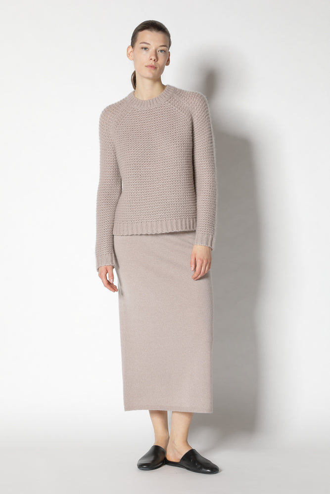 fluffy garter crew jumper