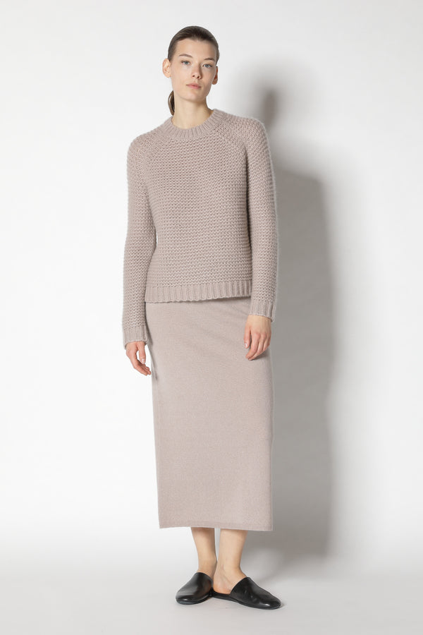 fluffy garter crew jumper