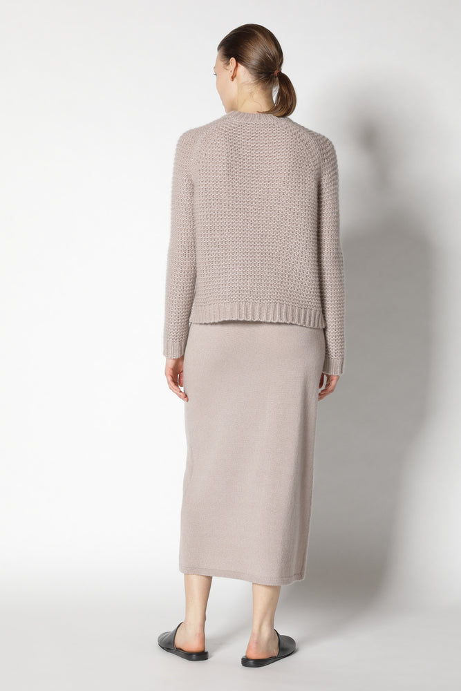 fluffy garter crew jumper