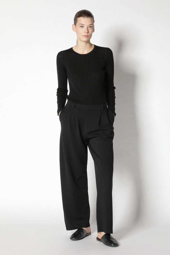 extrafine rib crew jumper