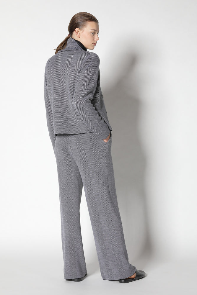 herringbone cropped jacket