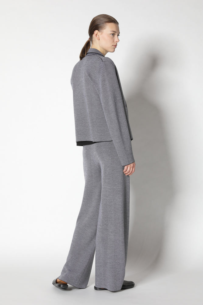 herringbone cropped jacket