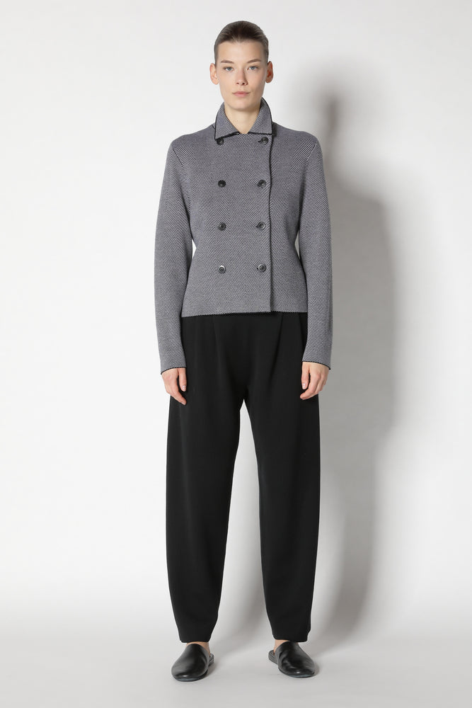 herringbone cropped jacket