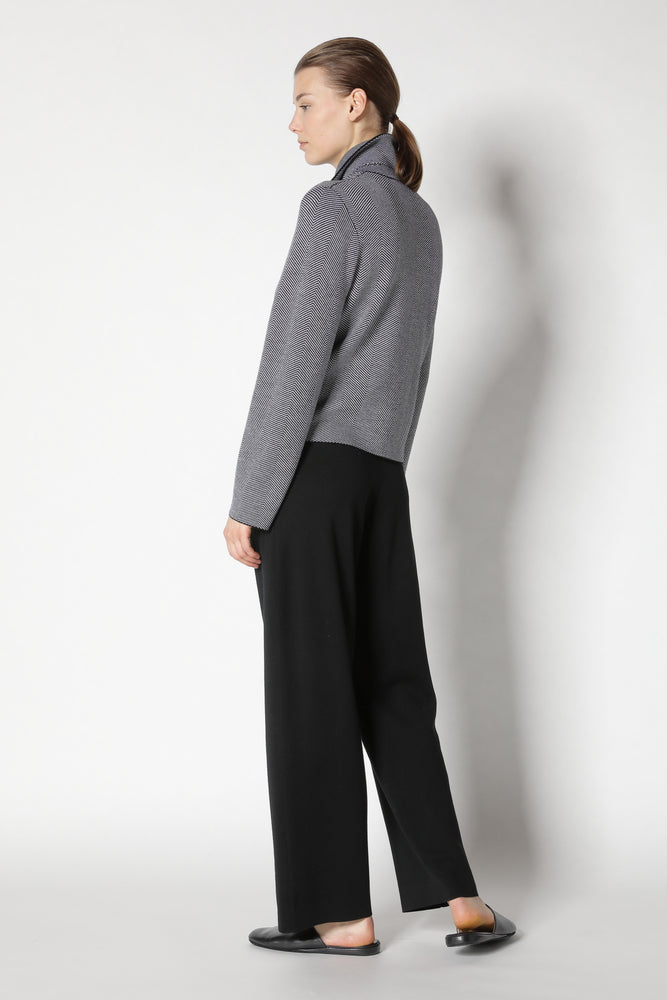 herringbone cropped jacket