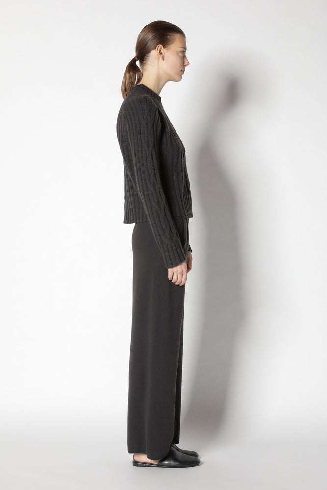 chilly cropped cable crew jumper