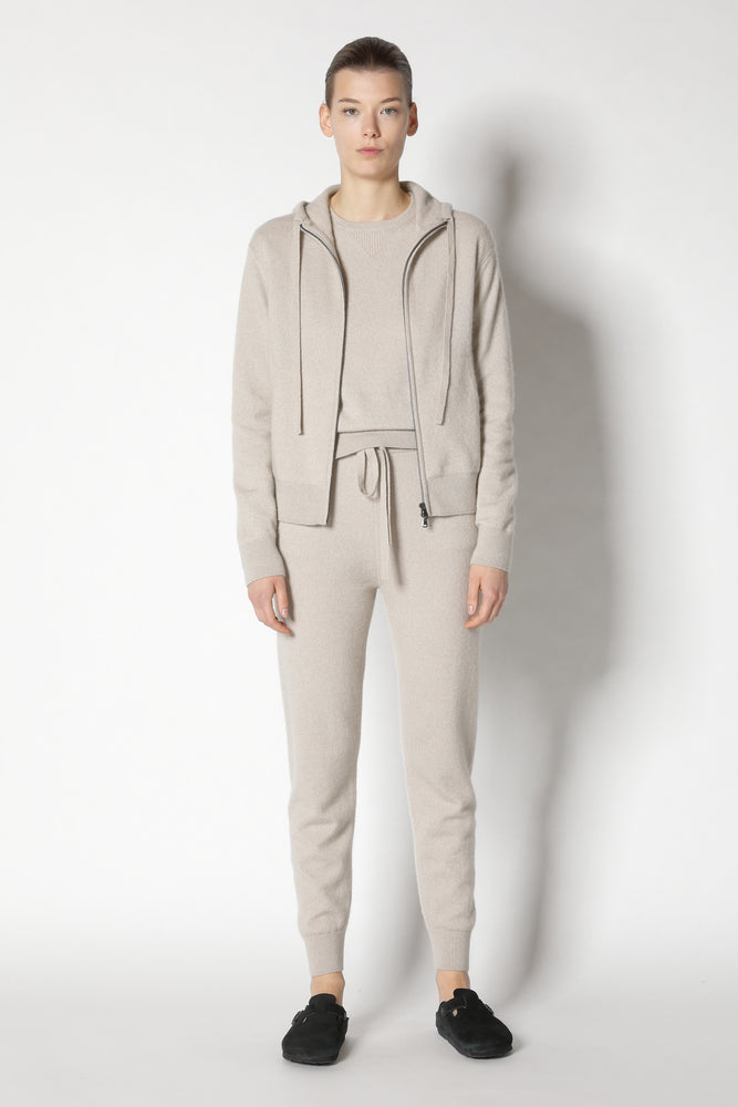 blurry zipped hoodie jacket