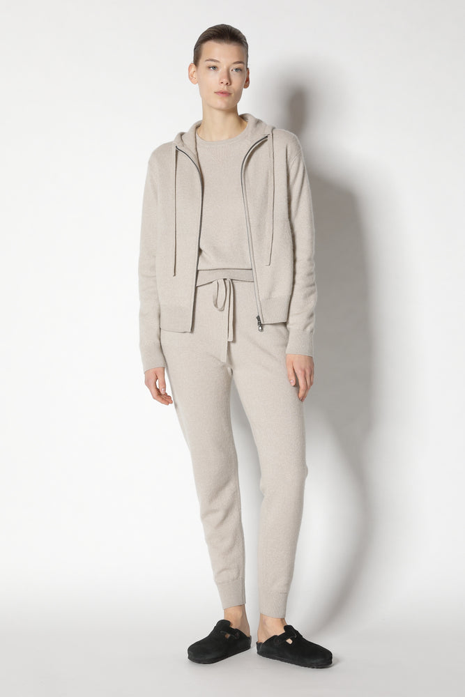 blurry zipped hoodie jacket