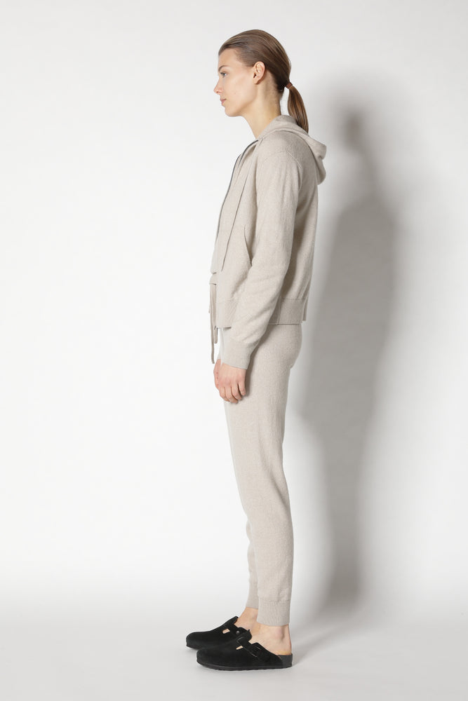 blurry zipped hoodie jacket