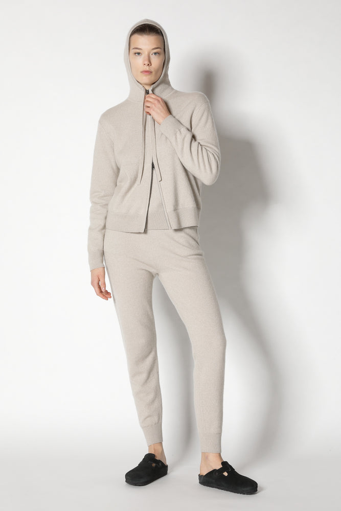 blurry zipped hoodie jacket