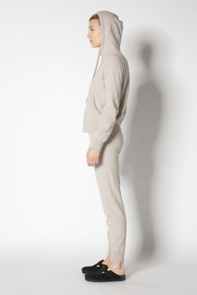 blurry zipped hoodie jacket