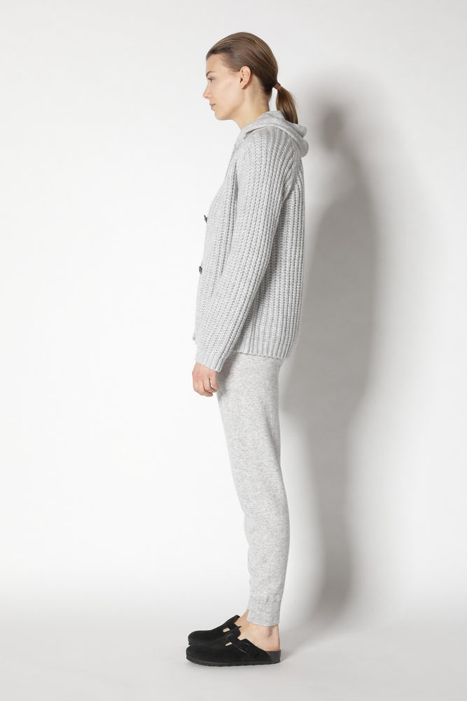 blurry ribbed cardigan