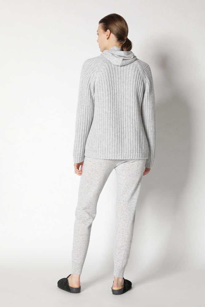 blurry ribbed cardigan