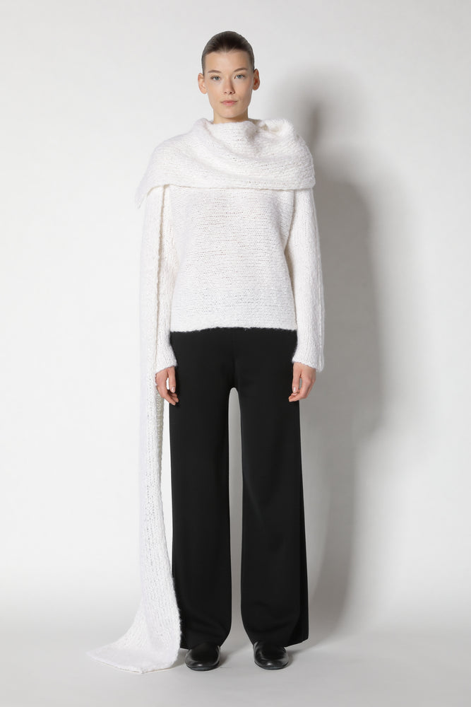 cloudy handknit scarf