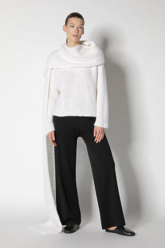 cloudy handknit scarf