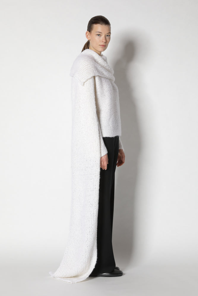 cloudy handknit scarf