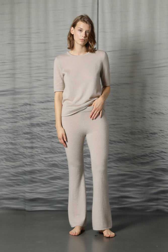 fluffy bell bottom pants