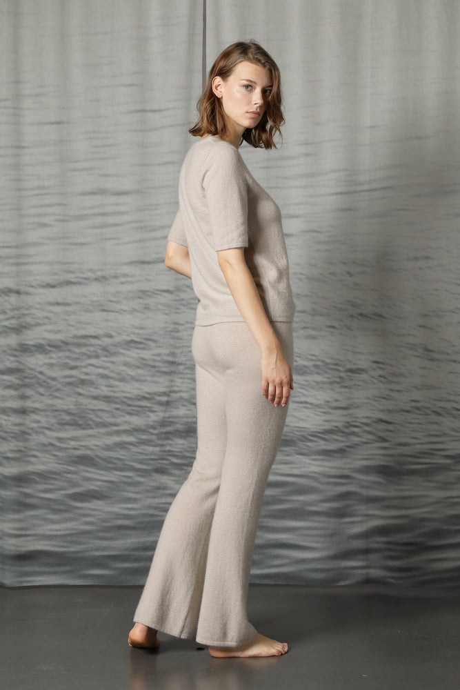 fluffy bell bottom pants