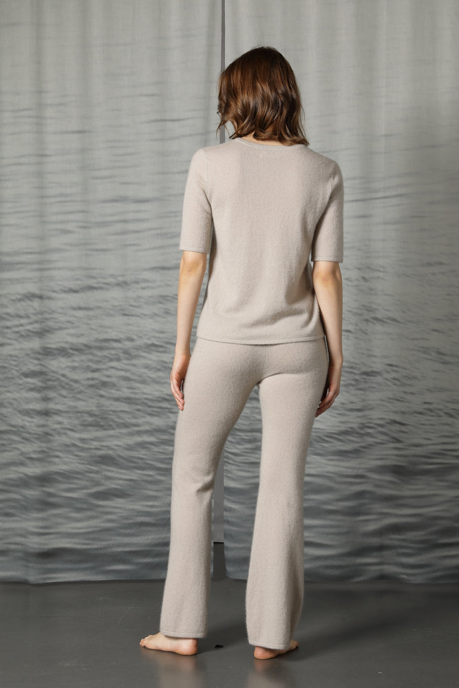 fluffy bell bottom pants