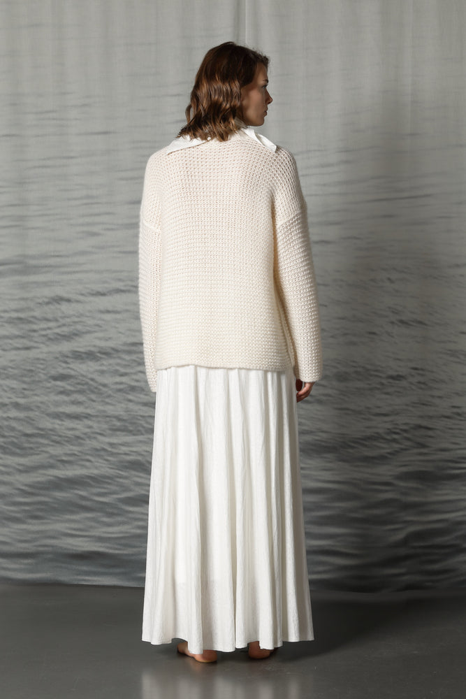 fluffy garter jumper