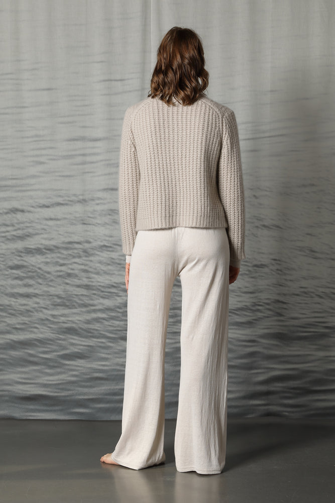 fluffy chunky cable jacket