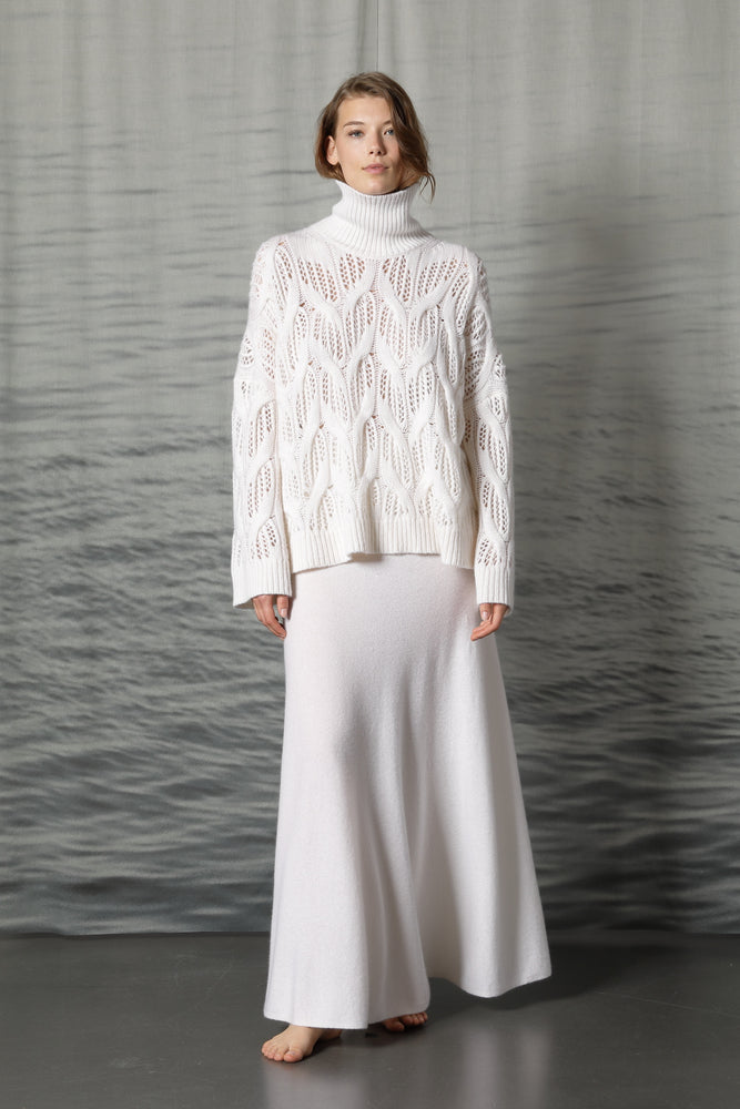 pure cable ajour jumper