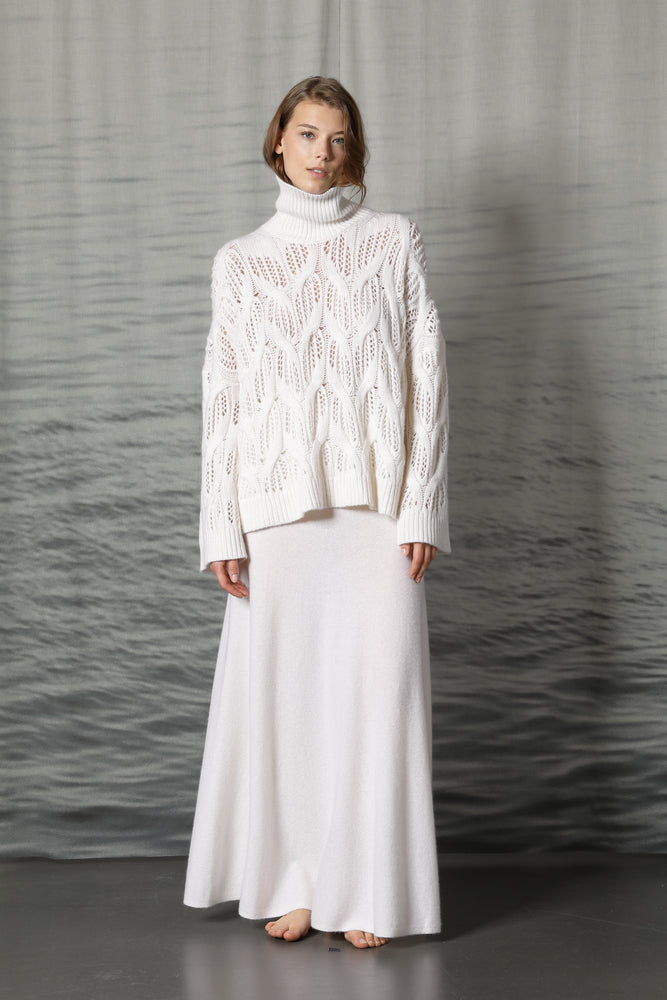 pure cable ajour jumper