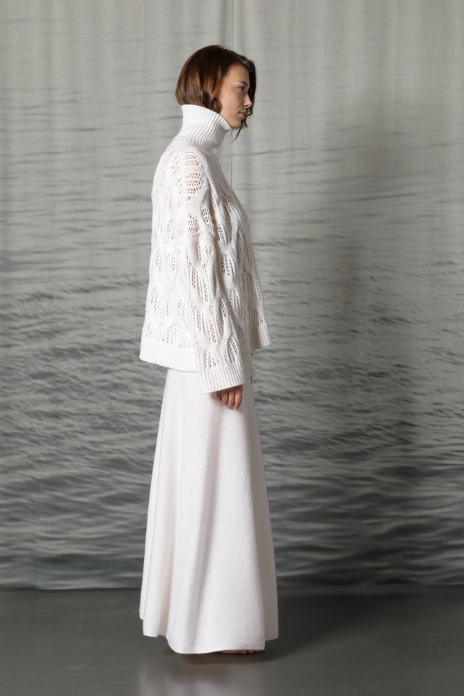 pure cable ajour jumper