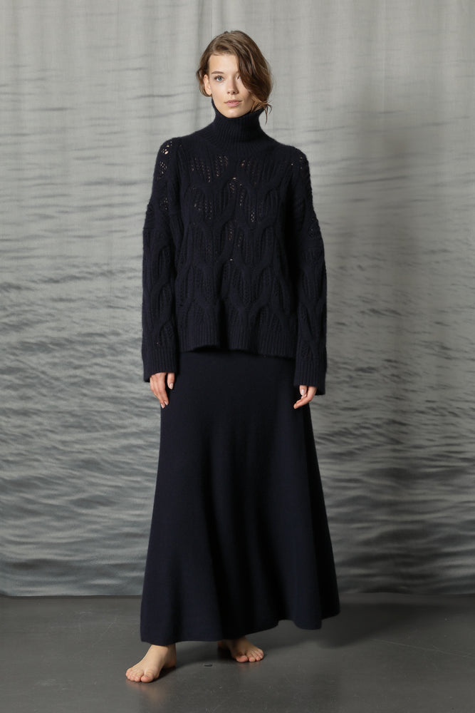 pure cable ajour jumper