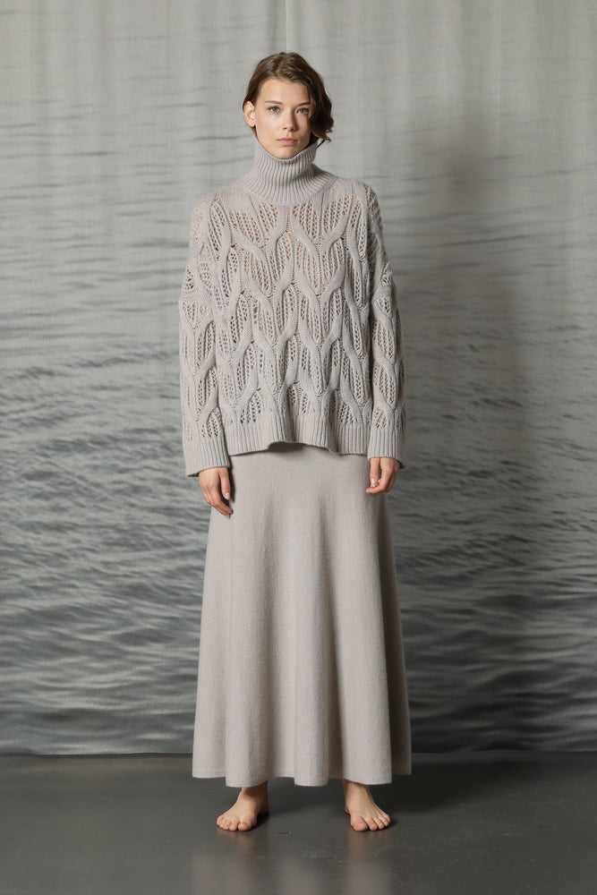 pure cable ajour jumper