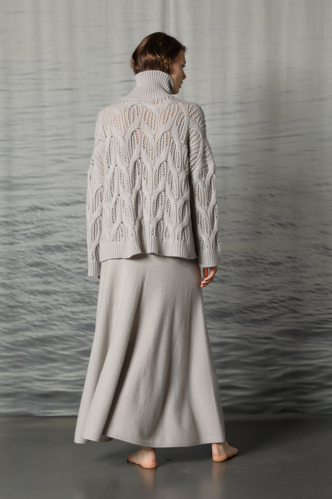 pure cable ajour jumper