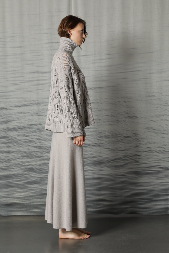 pure cable ajour jumper