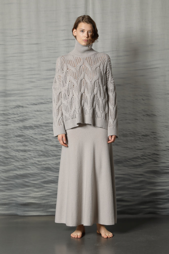 pure cable ajour jumper