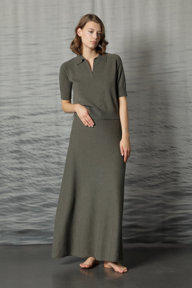 comfy maxi circle skirt