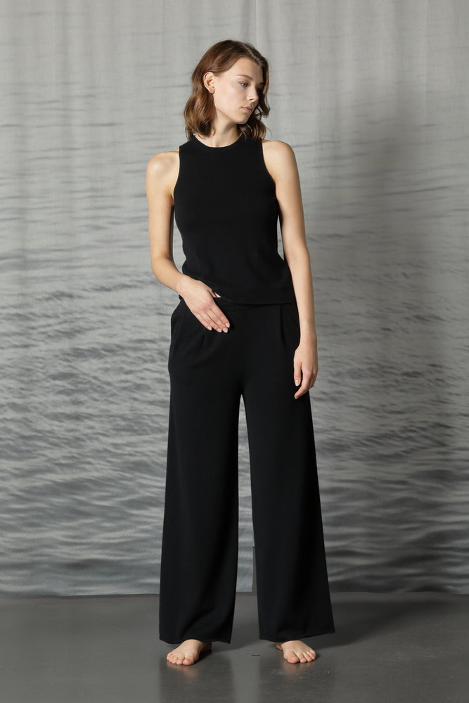 comfy pleated palazzo pants