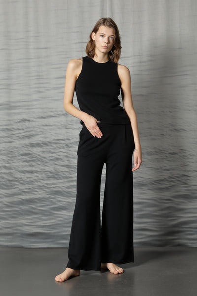 comfy pleated palazzo pants