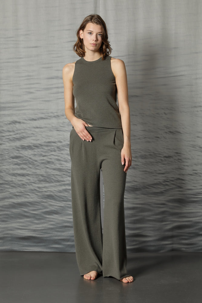 comfy pleated palazzo pants