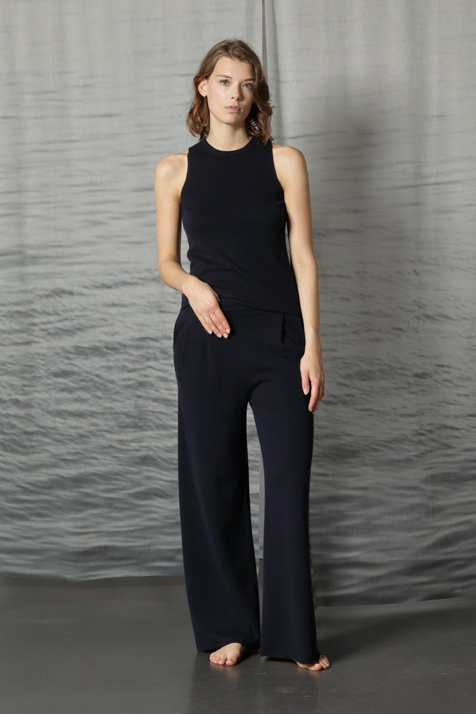 comfy pleated palazzo pants