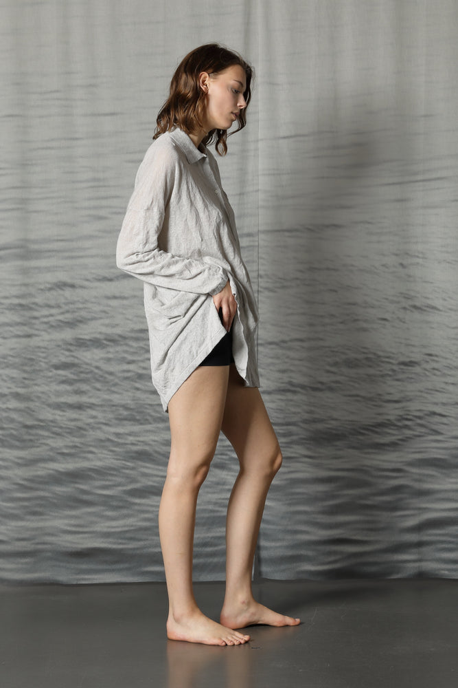 lux crincle baggy shirt