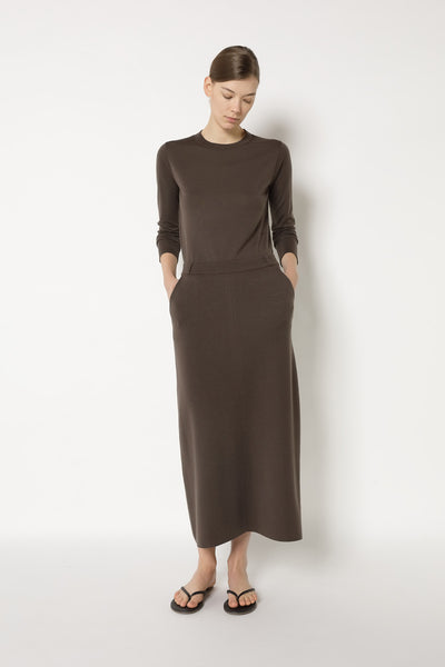 extrafine fitted crew jumper
