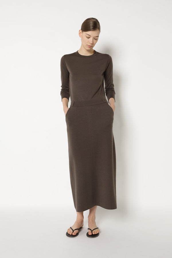 extrafine fitted crew jumper