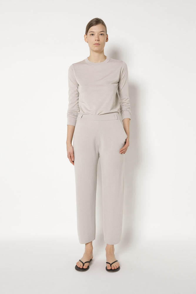 extrafine fitted crew jumper