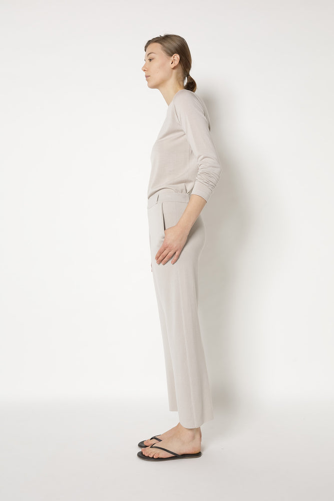 extrafine fitted crew jumper