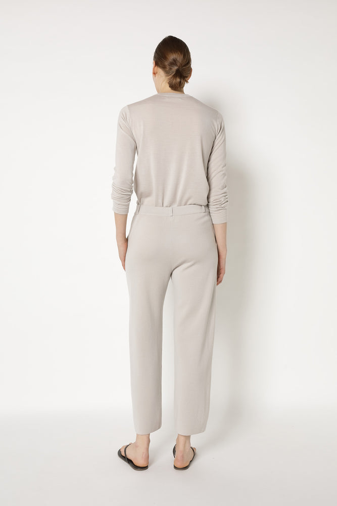 extrafine fitted crew jumper